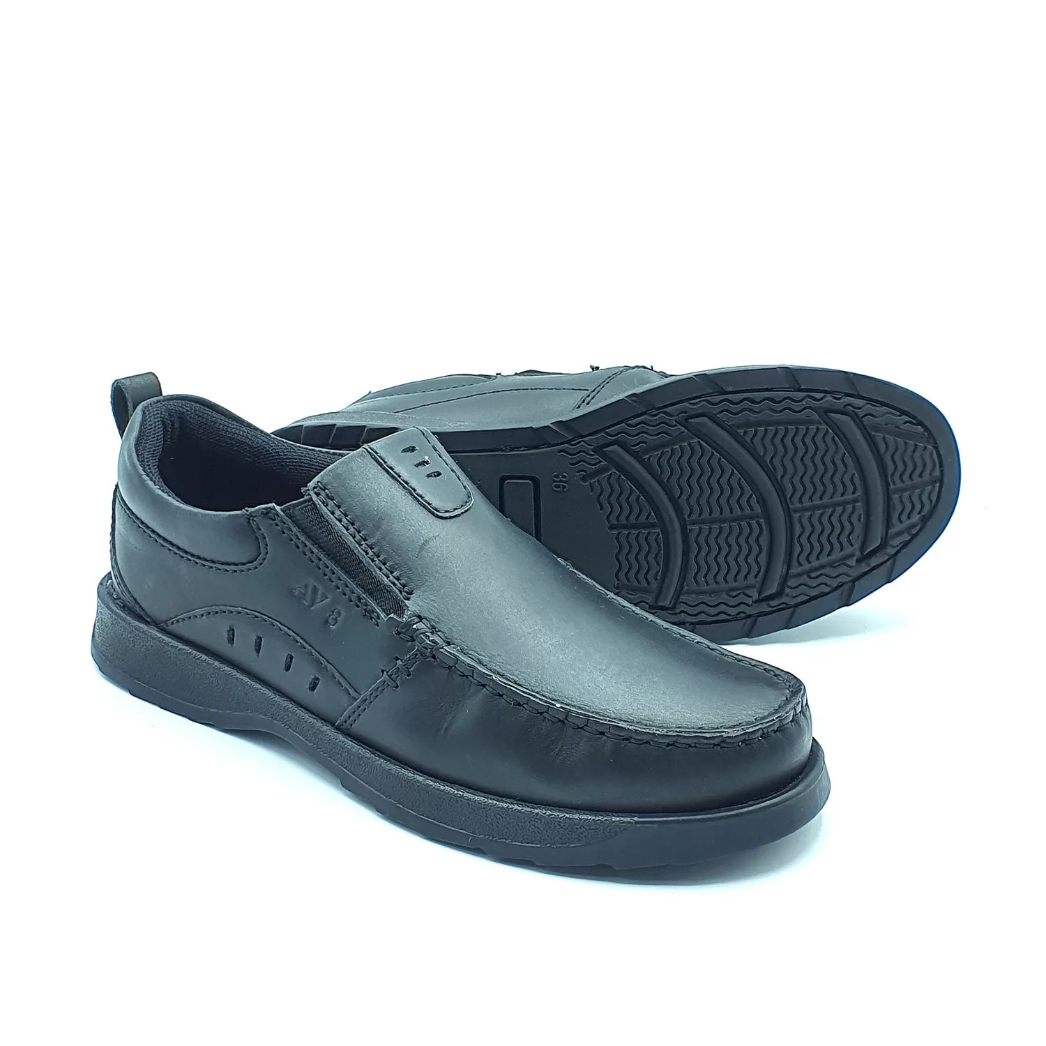 Karter Junior Slip On Av8 Shoe - Black