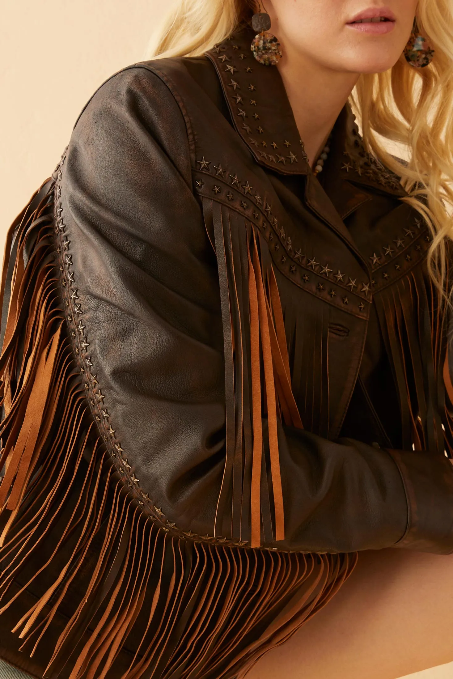 Kendall Fringed Leather Jacket