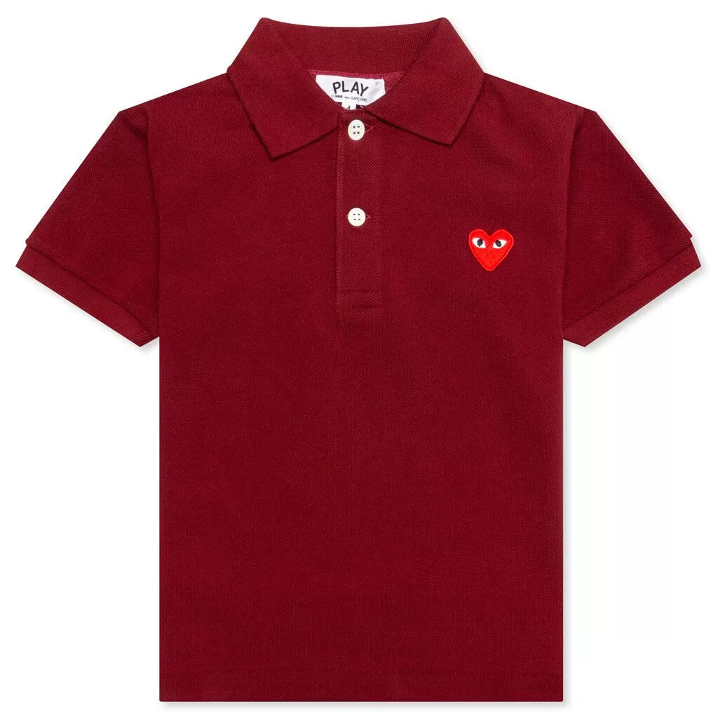 Kid's Polo Shirt - Burgundy