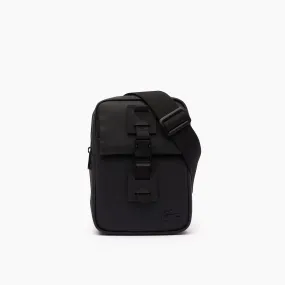 LACOSTE VERTICAL CROSSOVER BAG BLACK LOGO & NOIR - NH4470OO