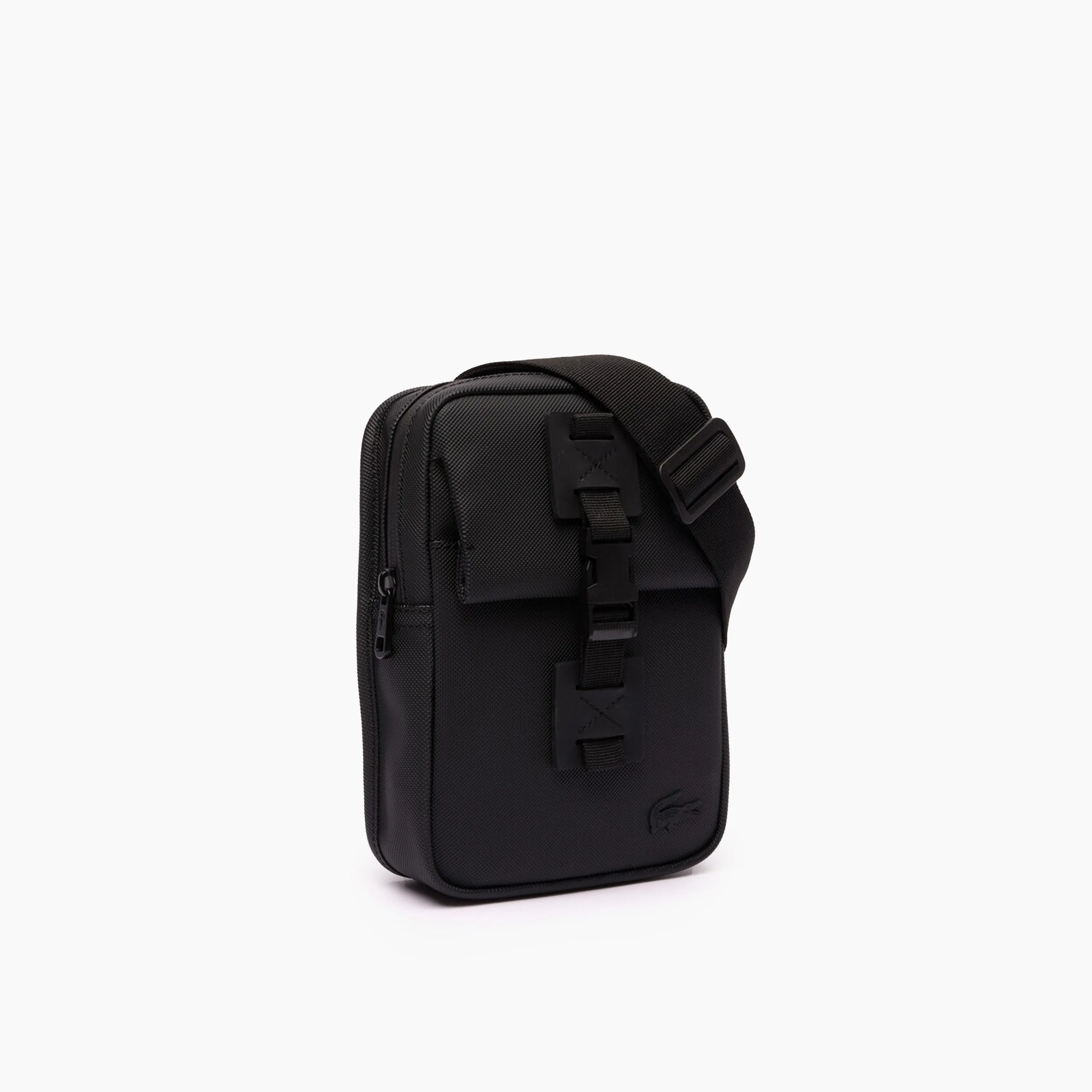 LACOSTE VERTICAL CROSSOVER BAG BLACK LOGO & NOIR - NH4470OO