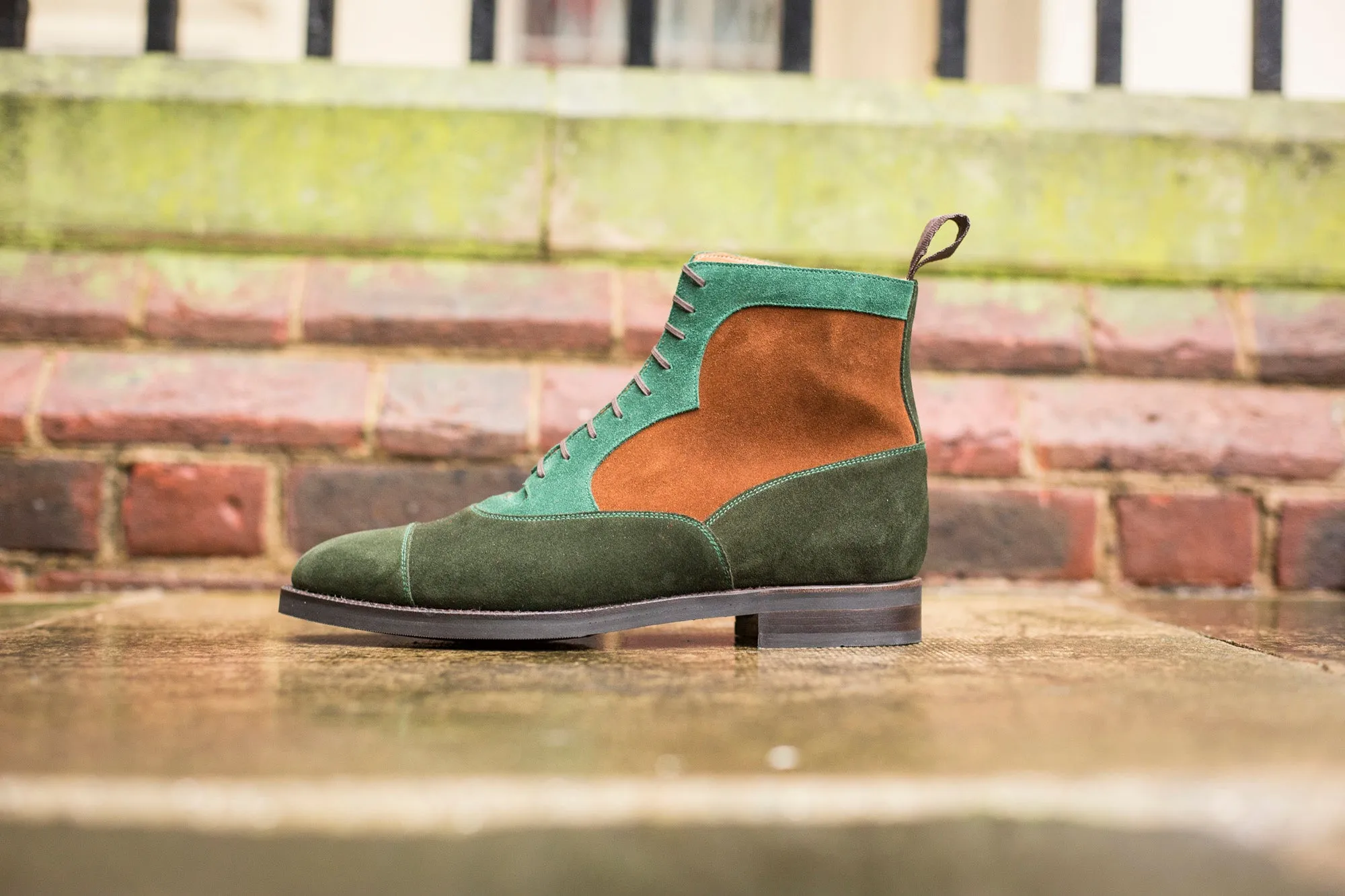 Lakebay - MTO - Forest Green Suede / Bottle Green Suede / Snuff Suede - TMG Last - Double City Rubber Sole