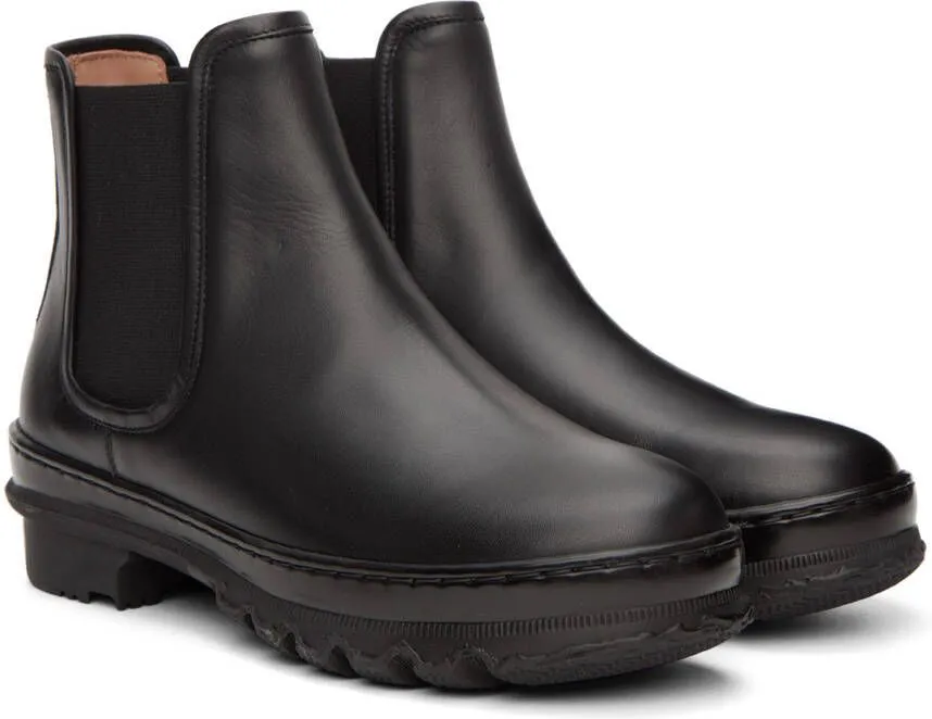 Legres Black Garden Chelsea Boots