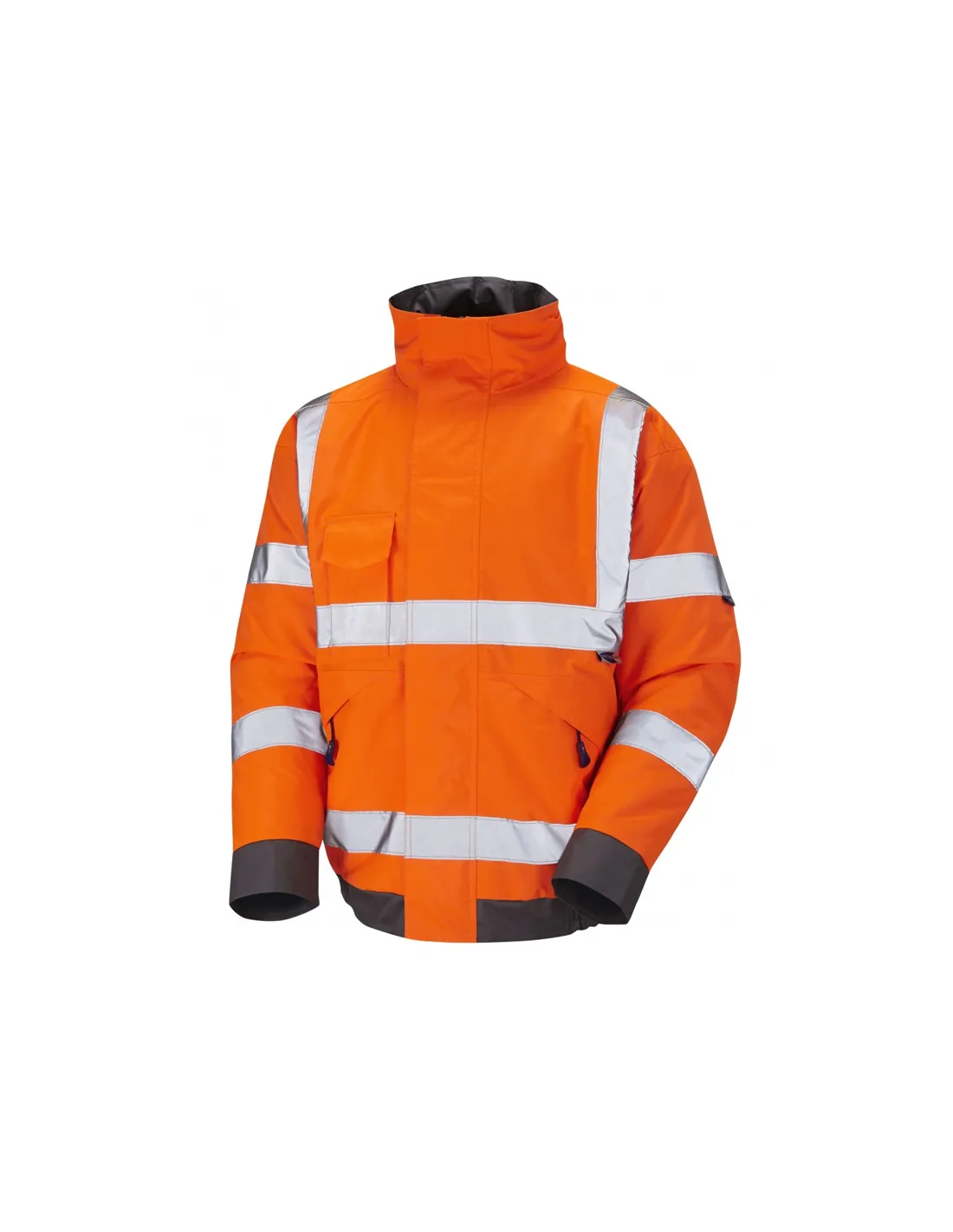 Leo Workwear - J01 Chivenor Class 3 Bomber Jacket - Orange - 2020ppe Size S