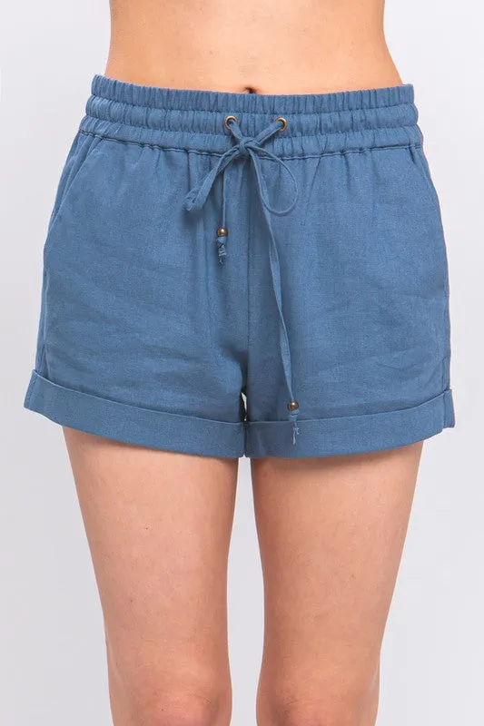 Love Tree Drawstring Shorts - 3 Colors