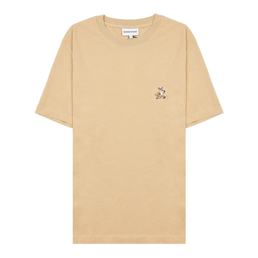 MAISON KITSUNE  |Street Style Cotton Short Sleeves Logo Designers T-Shirts