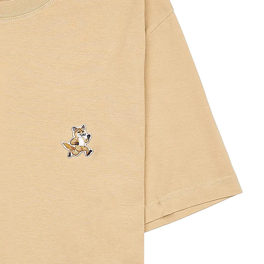 MAISON KITSUNE  |Street Style Cotton Short Sleeves Logo Designers T-Shirts