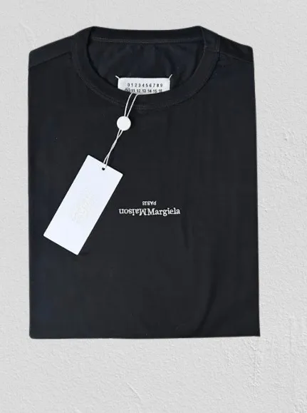 Maison Margiela  |Crew Neck Plain Cotton Short Sleeves Logo Designers