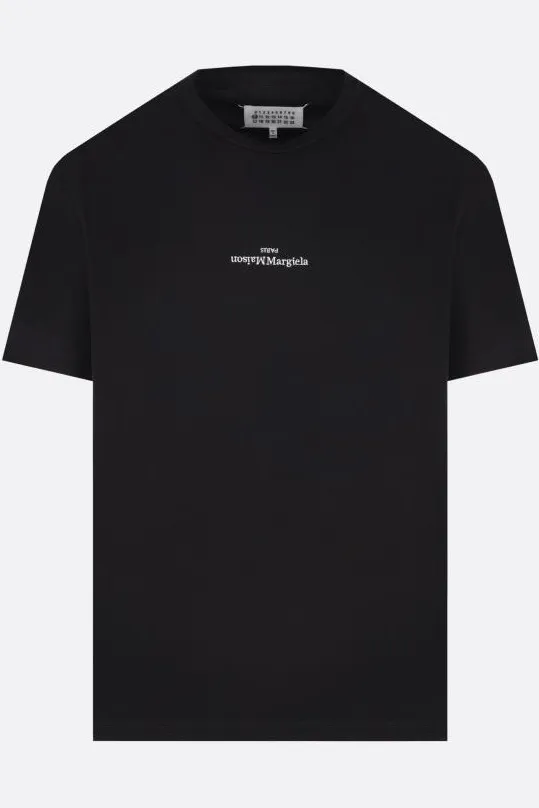 Maison Margiela  |Crew Neck Plain Cotton Short Sleeves Logo Designers