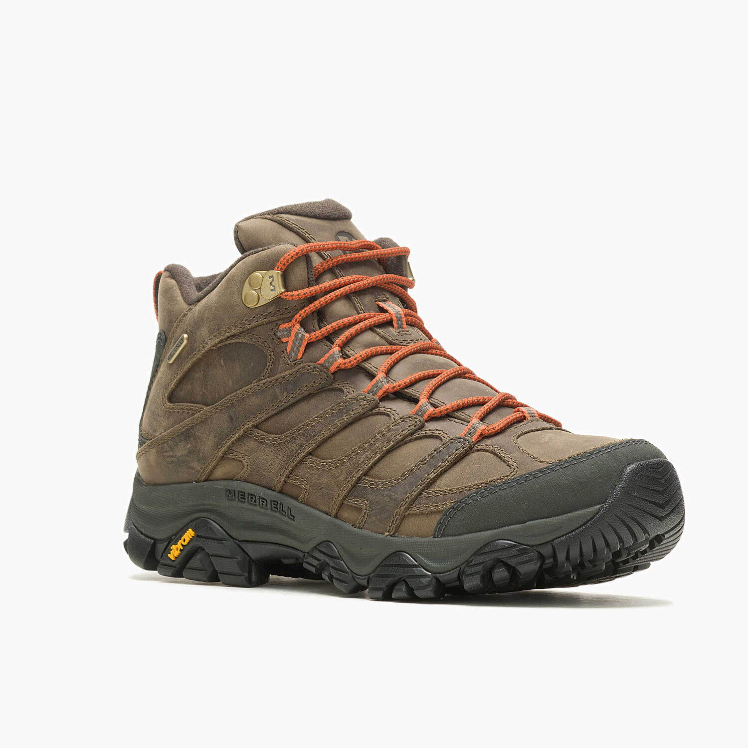 Merrell Men's Moab 3 Prime Mid Waterproof Boot in Canteen