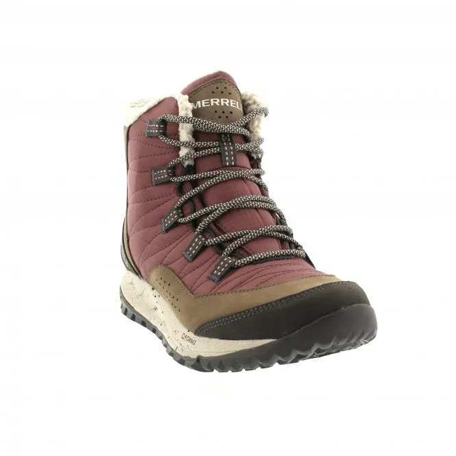 Merrell Women's Antora Sneaker Boot Waterproof Marron