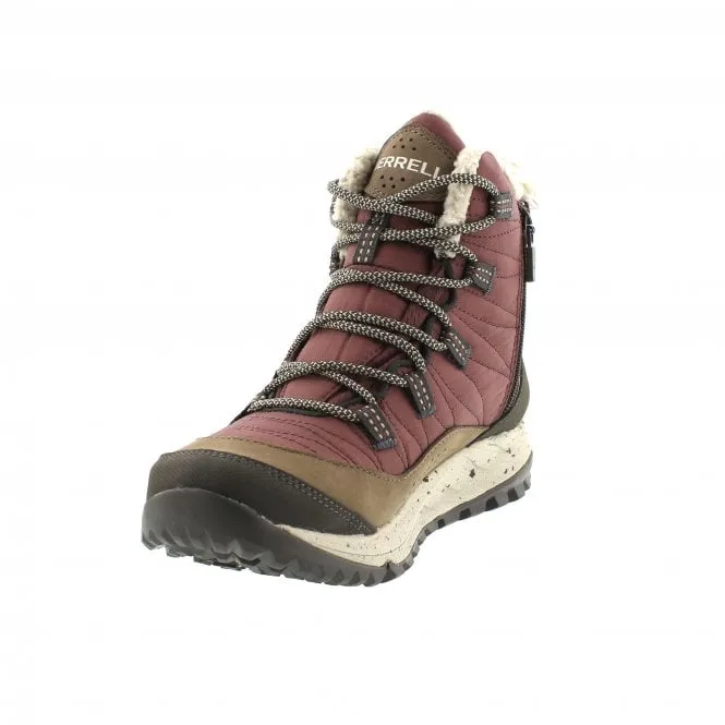 Merrell Women's Antora Sneaker Boot Waterproof Marron