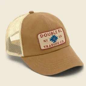 Mesh Canvas Trucker Hat - Tan