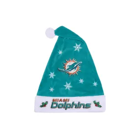 Miami Dolphins Embroidered Santa Hat