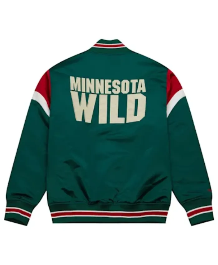 Minnesota Wild Heavyweight Green Varsity Jacket - William Jacket