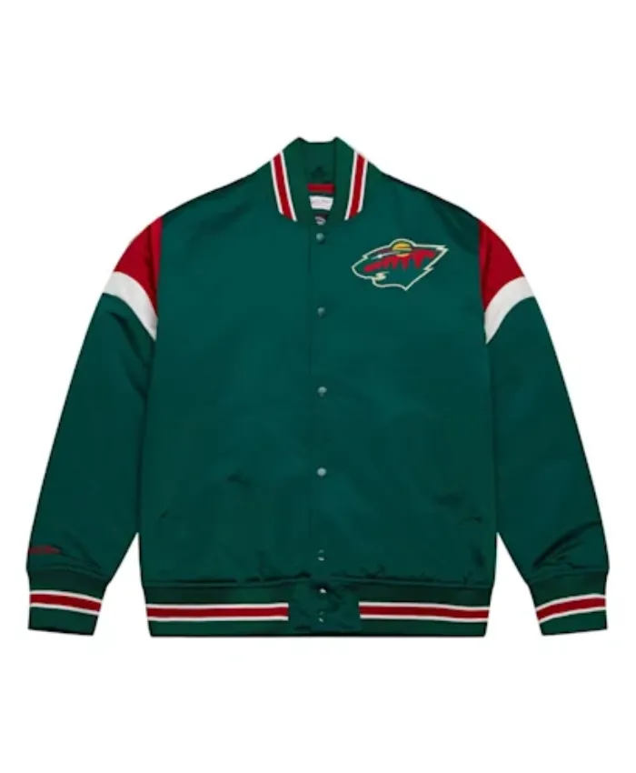 Minnesota Wild Heavyweight Green Varsity Jacket - William Jacket