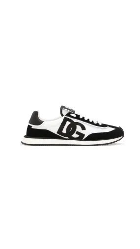 Mixed-material Dg Cushion Sneakers - Black