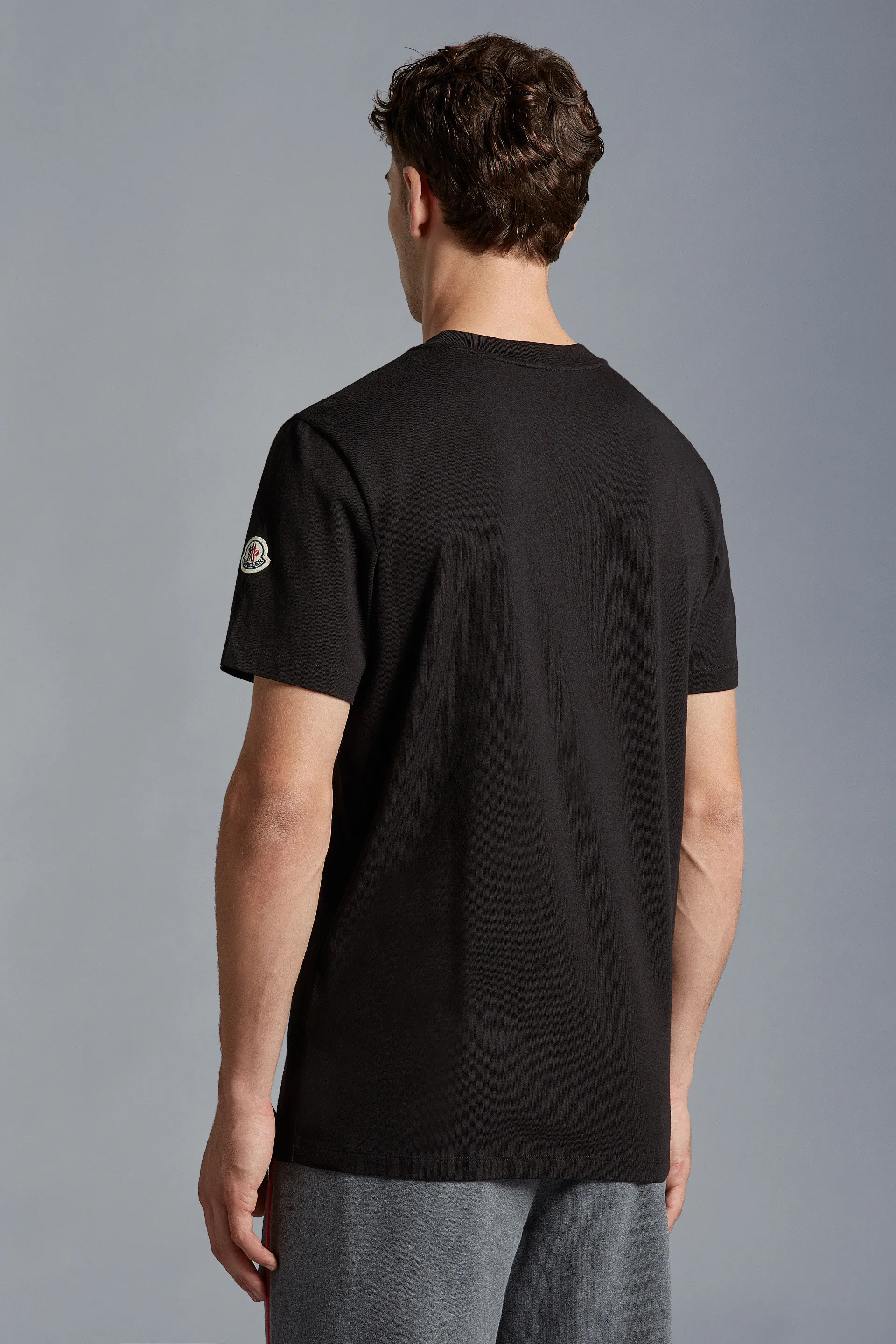 MONCLER  |Crew Neck Street Style Short Sleeves Logo