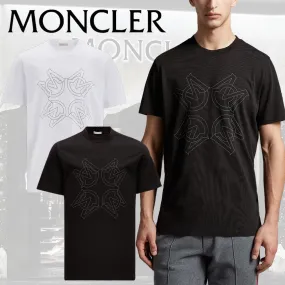 MONCLER  |Crew Neck Street Style Short Sleeves Logo