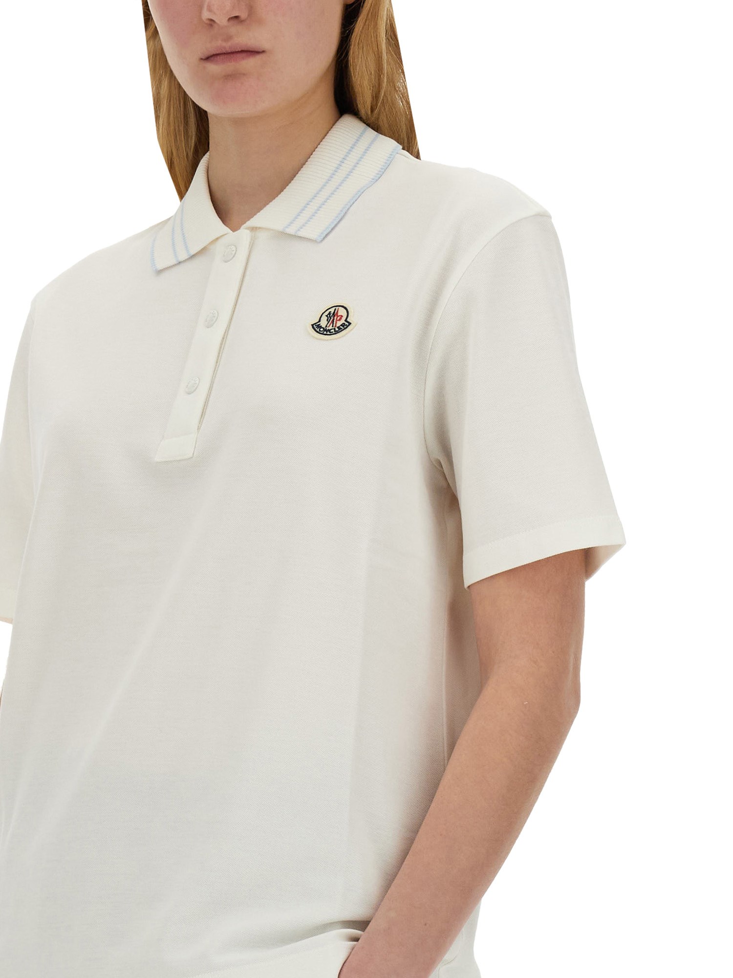 MONCLER    POLO WITH LOGO