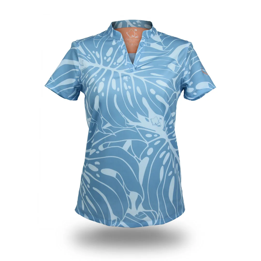 Monstera 2.0 Slate - OGA Women's Polo - Slate Blue