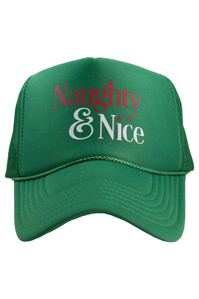 Naughty & Nice Foam Trucker Women's Hat