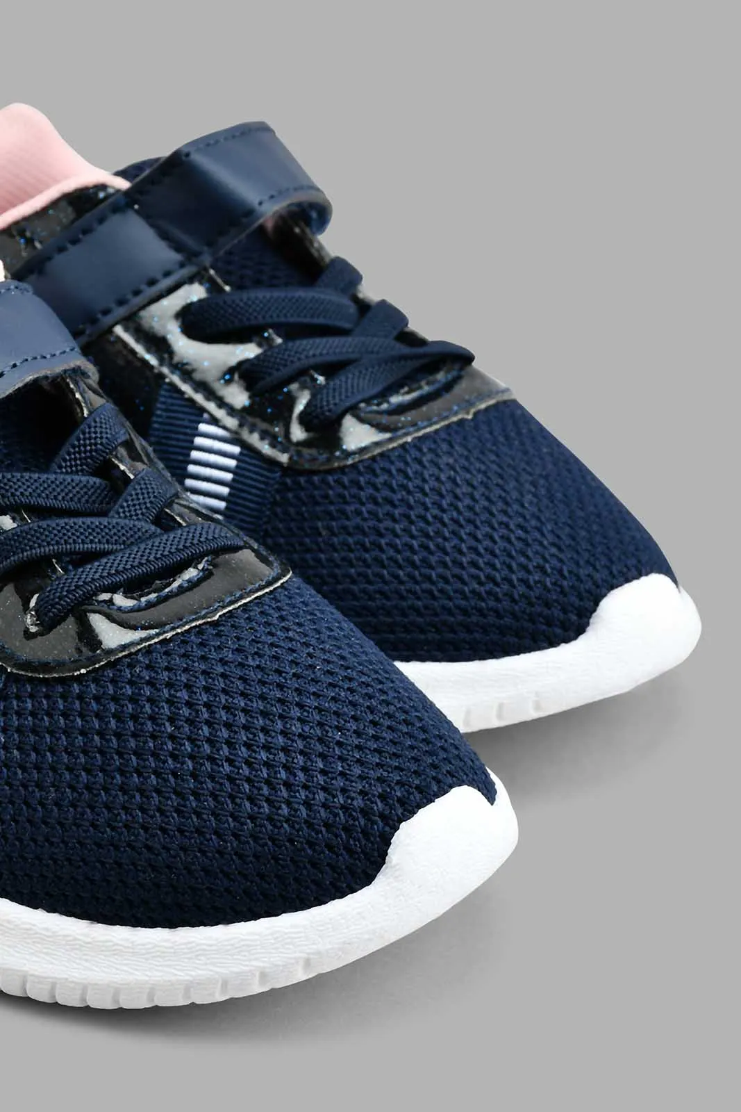 Navy Knitted Sneaker