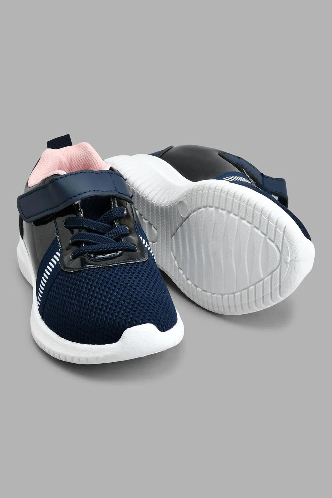 Navy Knitted Sneaker