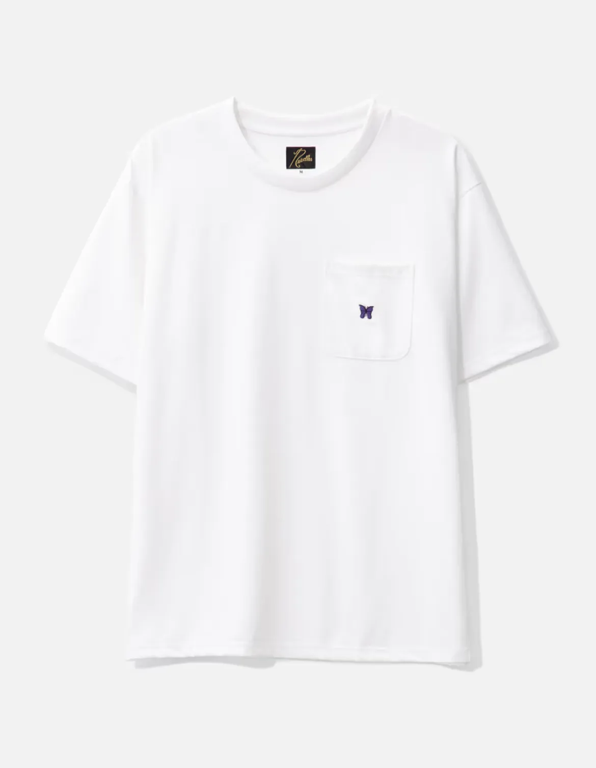 Needles  |Crew Neck Cotton Short Sleeves Logo Crew Neck T-Shirts