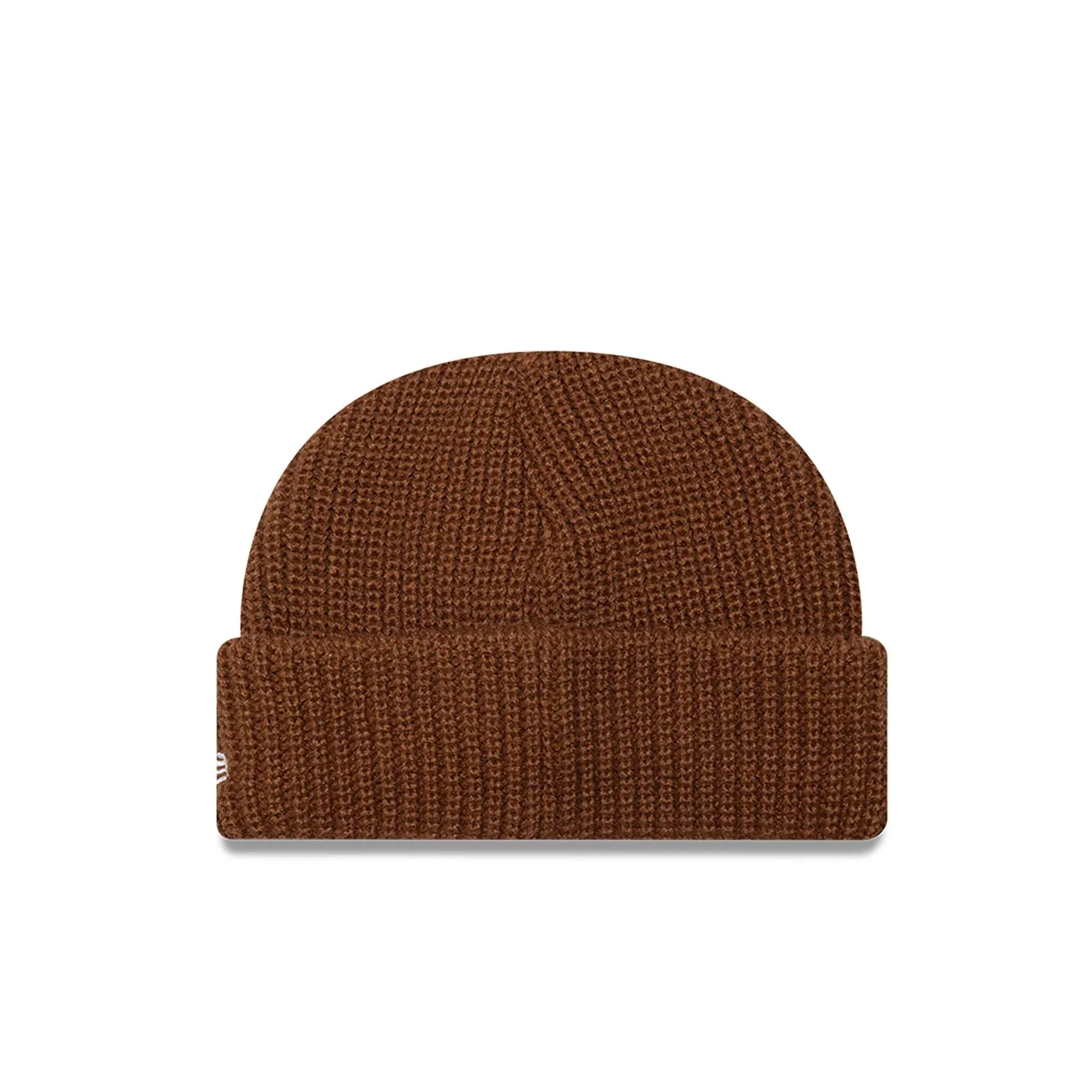 New Era Ribbed Skully Knit Dark Brown Beanie Hat