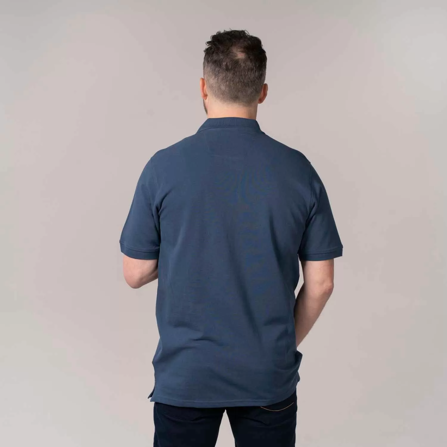 Niels Short-sleeve Polo - Dark Denim