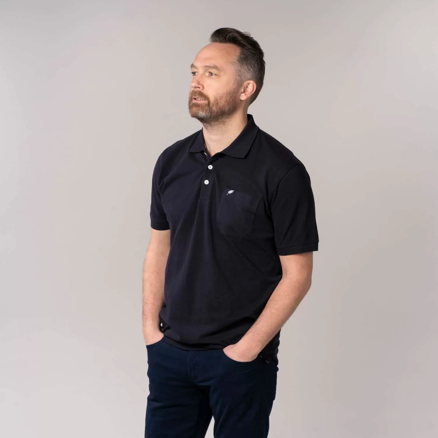 Niels Short-sleeve Polo - Ultra Dark Navy