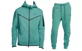 Nike Sportswear Tech Fleece Hoodie & Joggers Set Mineral Teal/Black