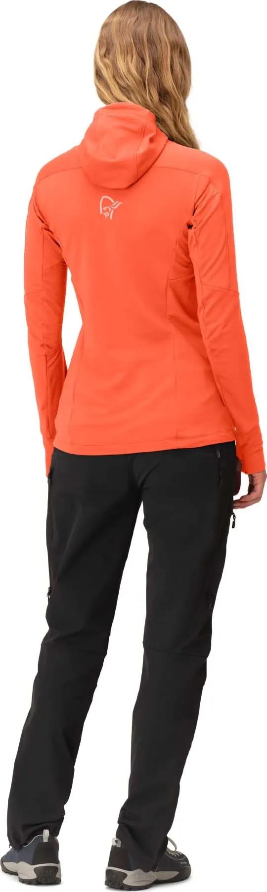 Norrøna Women's Falketind Power Grid Hood Orange Alert | Buy Norrøna Women's Falketind Power Grid Hood Orange Alert he