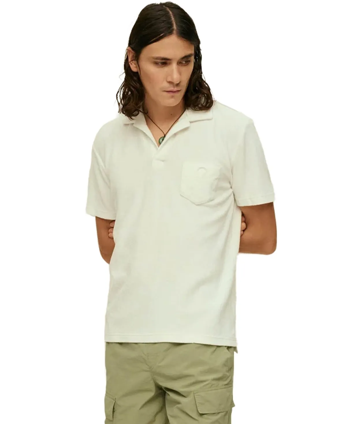 OAS Polo Terry Shirt White