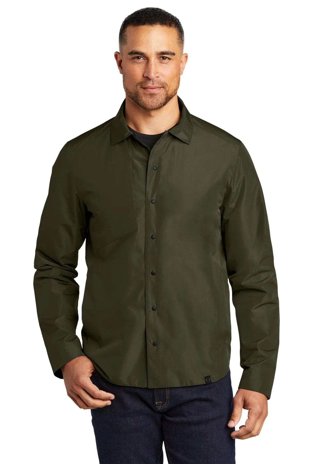 OGIO Reverse Shirt Jacket OG754 Drive Green