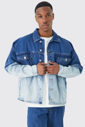 Oversized Ombre Denim Jacket