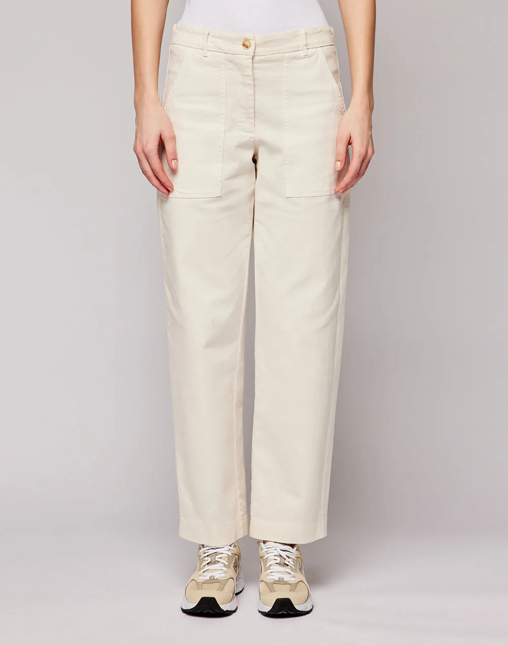 PANTALONI DENIM WASH IN BULL DI COTONE