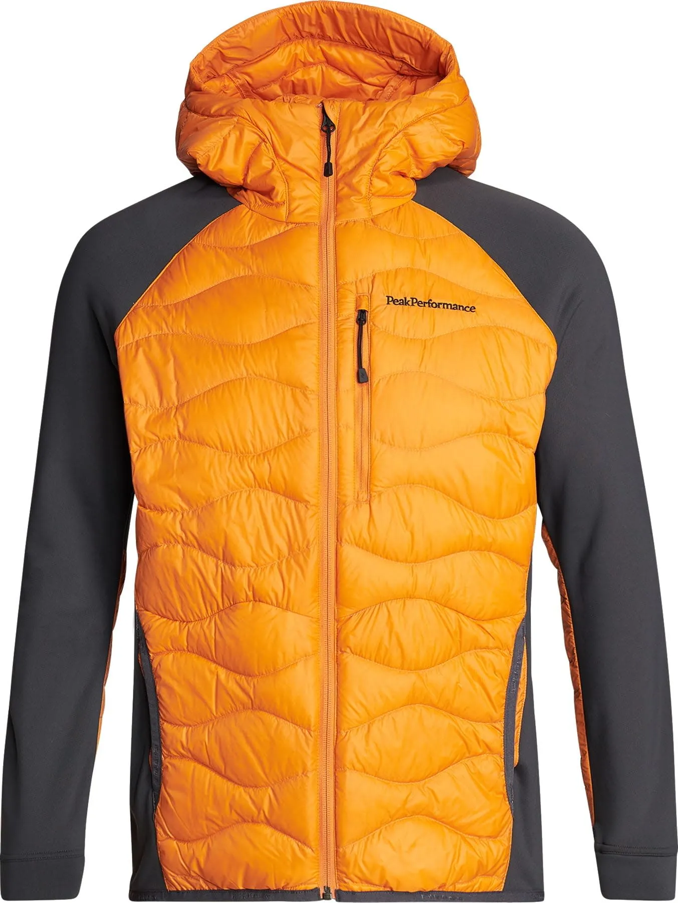 Peak Performance Men's Helium Down Hybrid Hood Orange Ochre | Buy Peak Performance Men's Helium Down Hybrid Hood Orang