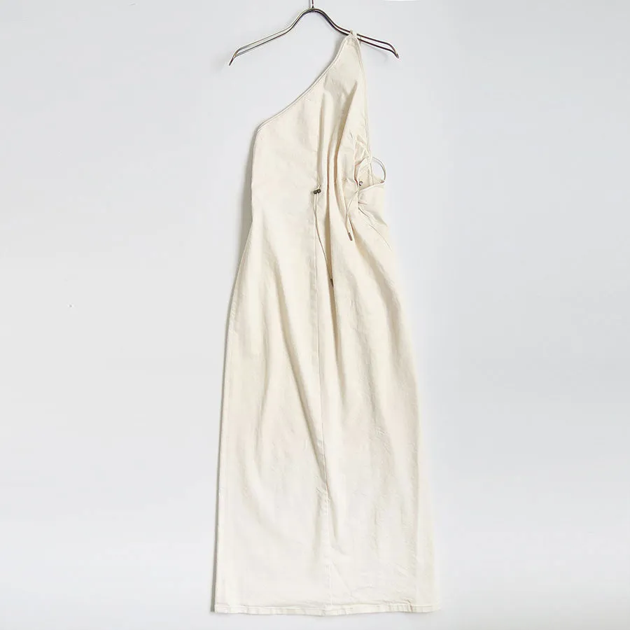 【PHOTOCOPIEU/フォトコピュー】ONE-SHOULDER DRAWSTRING DRESS (GALLA D) 242GLD