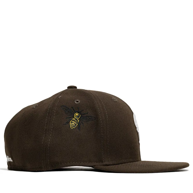 Politics x New Era Busy Being Nice 59FIFTY Fitted Hat - Walnut