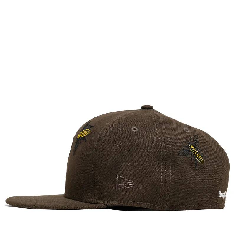 Politics x New Era Busy Being Nice 59FIFTY Fitted Hat - Walnut