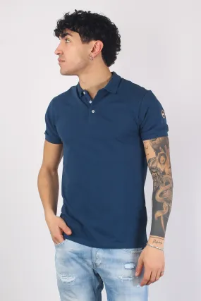 Polo Manica Corta Basica Dark Blu