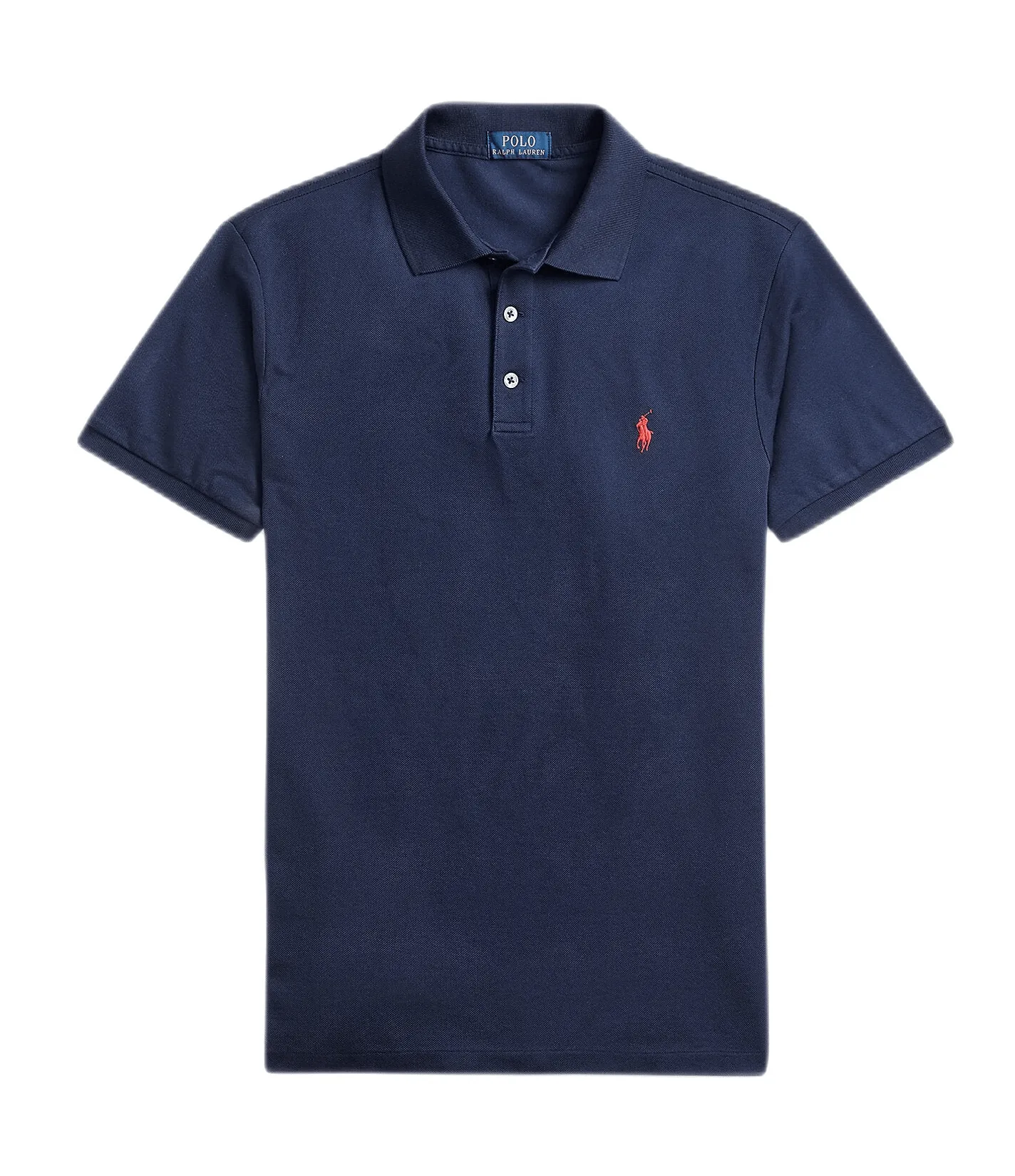 Polo Ralph Lauren - Polo cintré en coton piqué stretch Refined navy