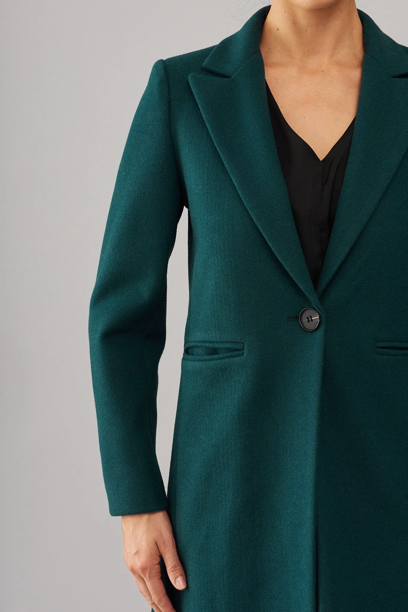 Prato Coat In Emerald