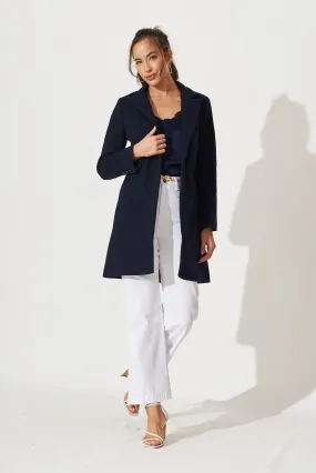 Prato Coat In Navy