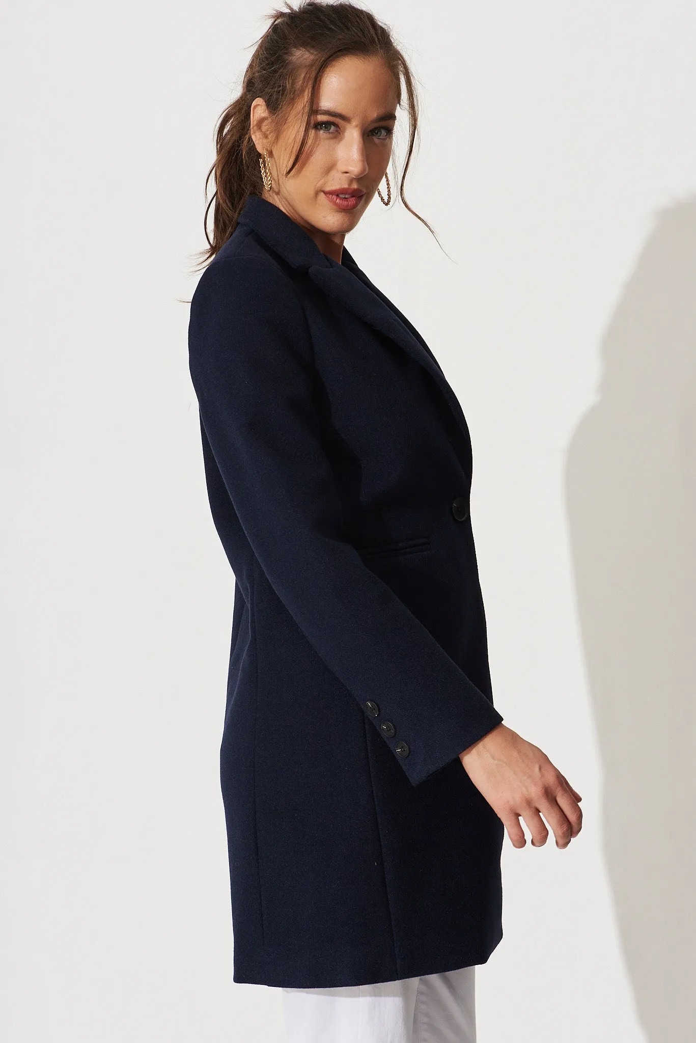 Prato Coat In Navy