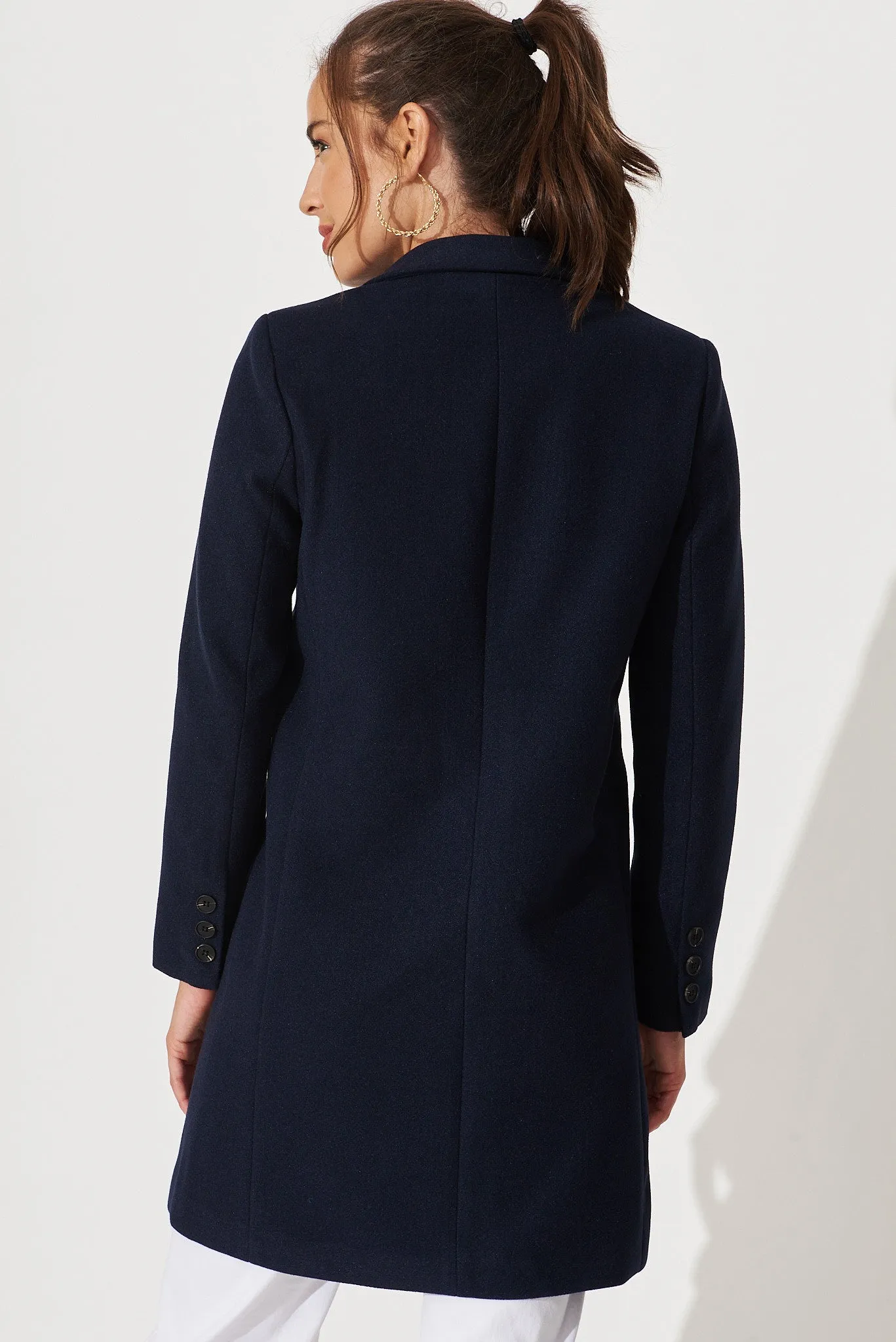 Prato Coat In Navy