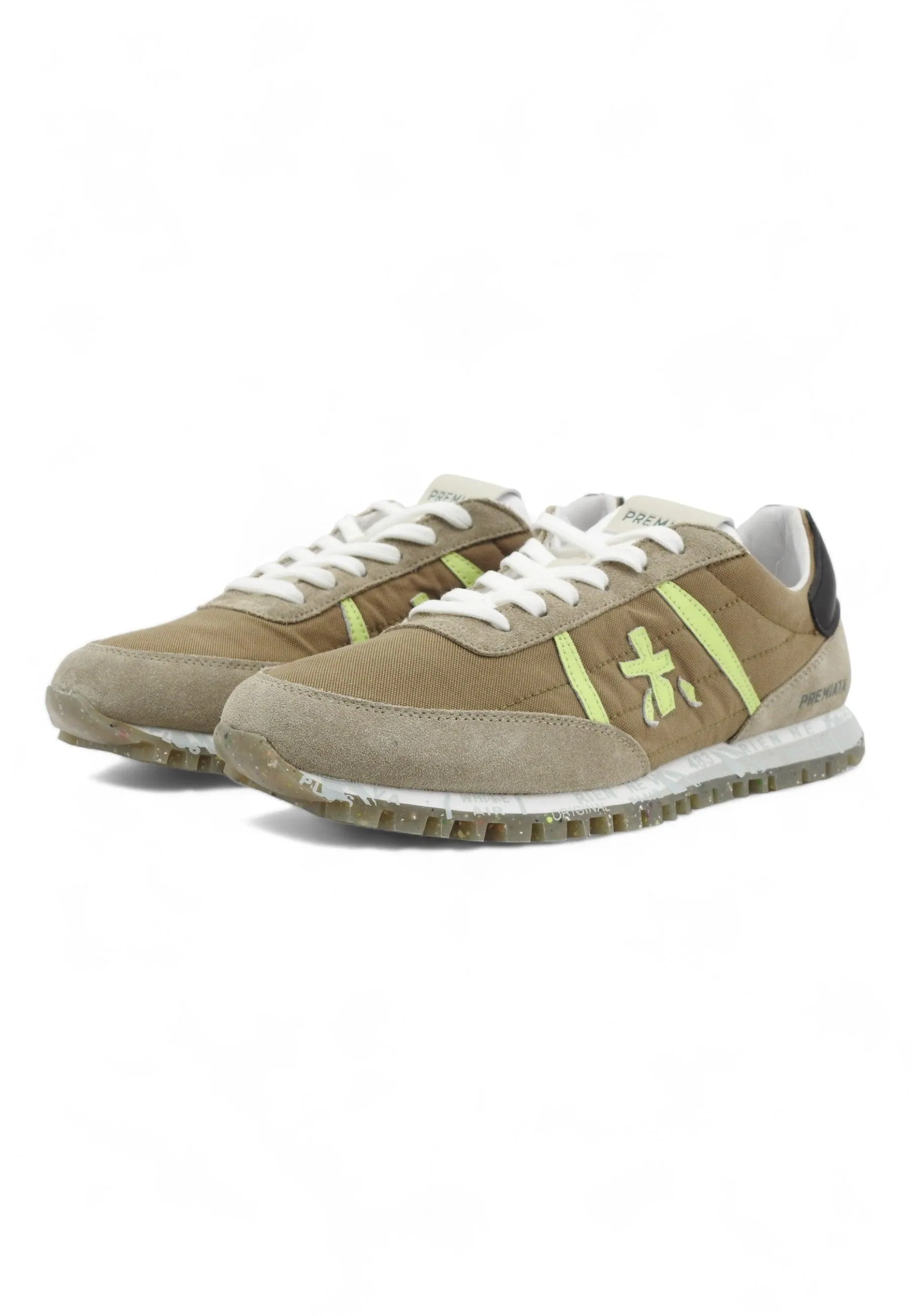 PREMIATA Sneaker Uomo Marrone Verde Grigio SEAN-6639