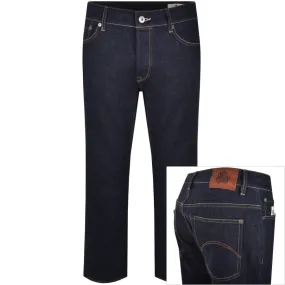 Pretty Green Burnage Jeans Dark Wash Navy